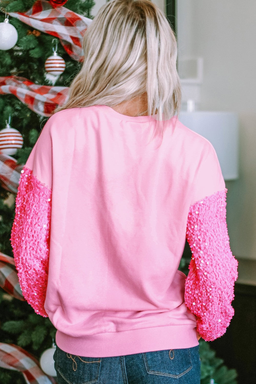LOVE Sequin Sweatshirt
