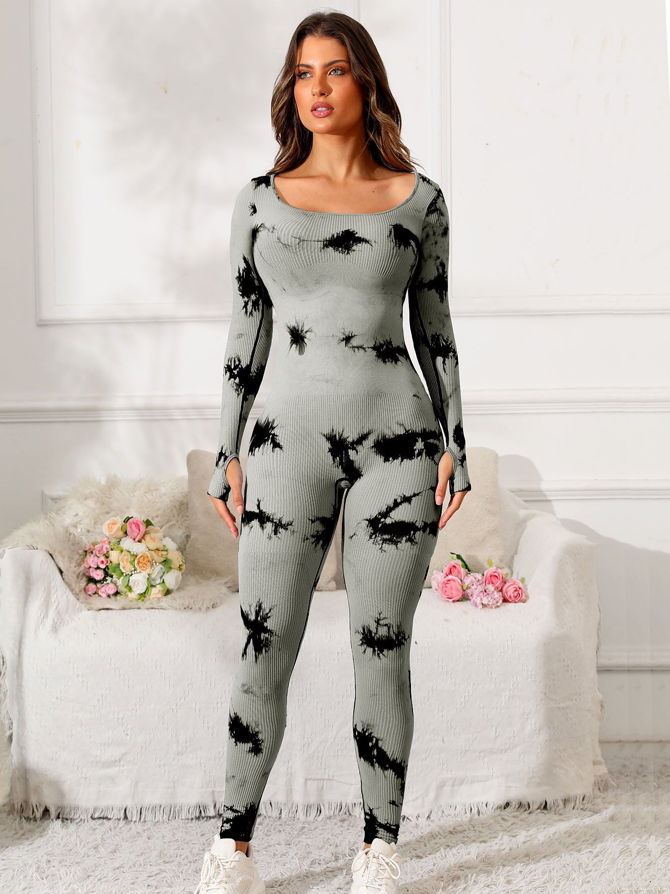 Scoop Neck Active Jumpsuit