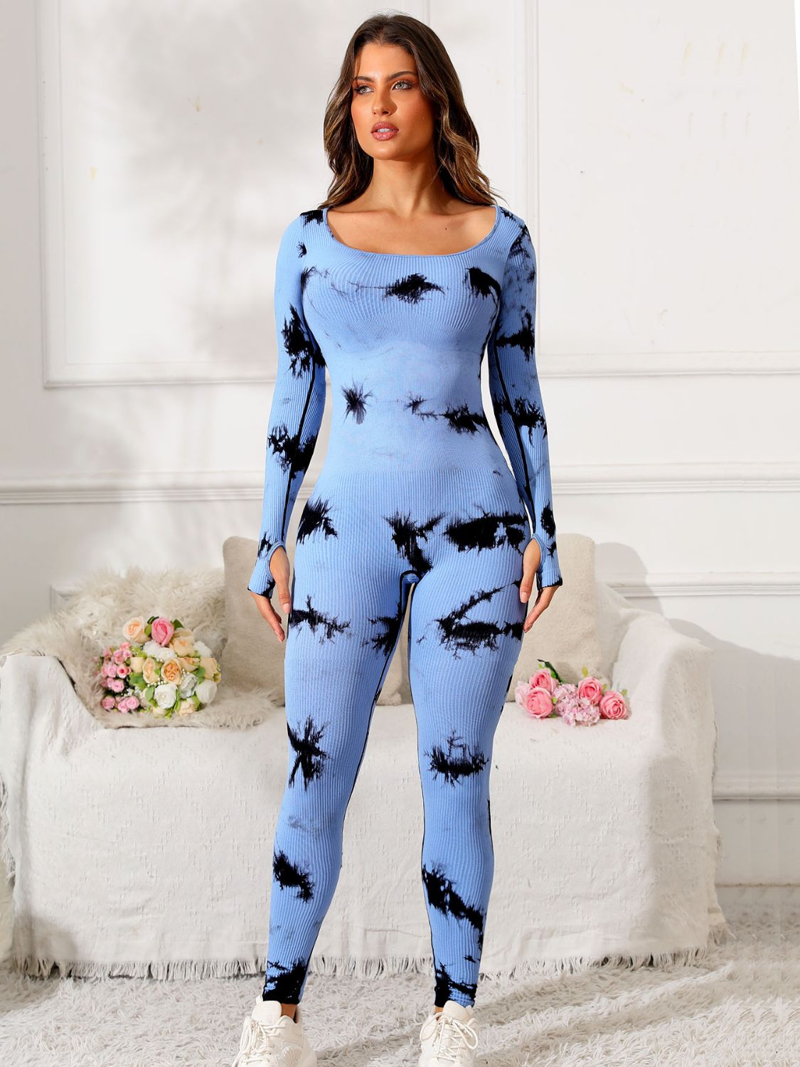 Scoop Neck Active Jumpsuit