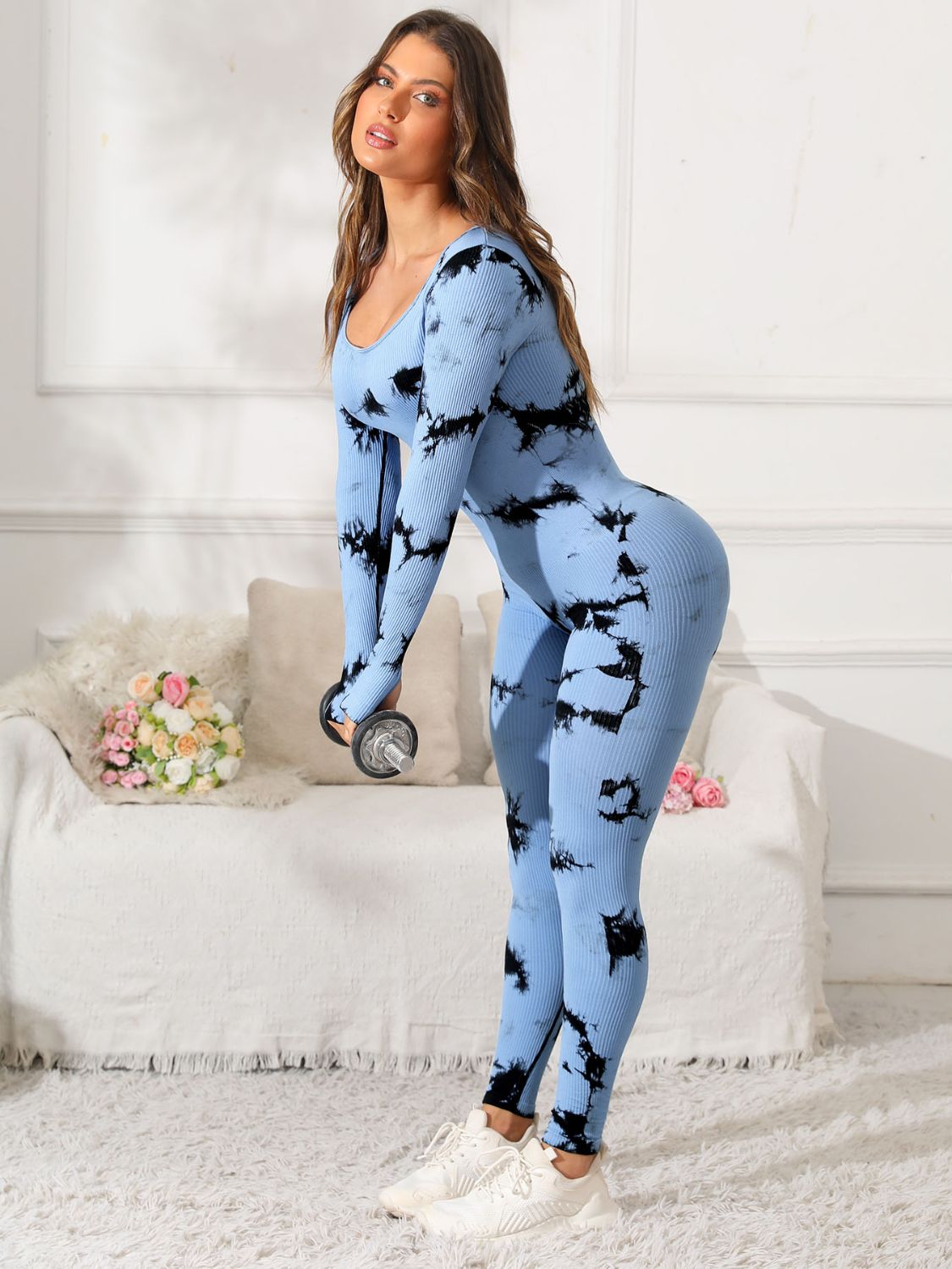 Scoop Neck Active Jumpsuit
