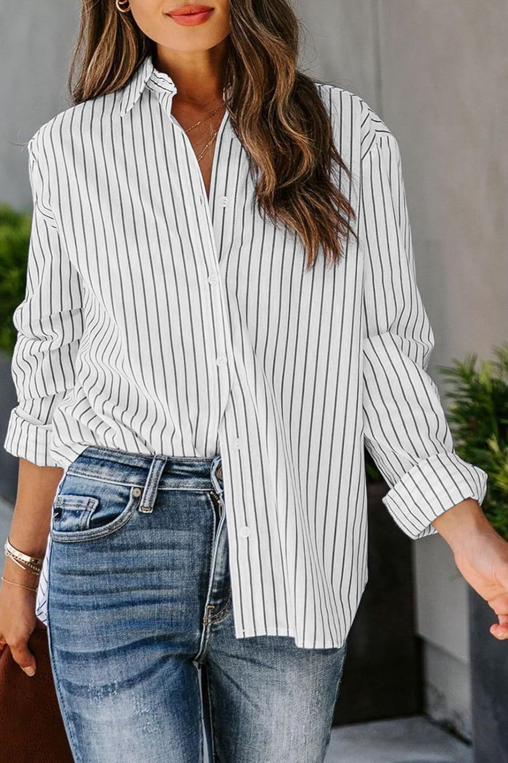 Striped Button Up