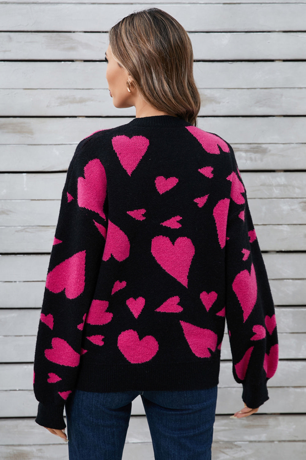 Heart Long Sleeve Sweater