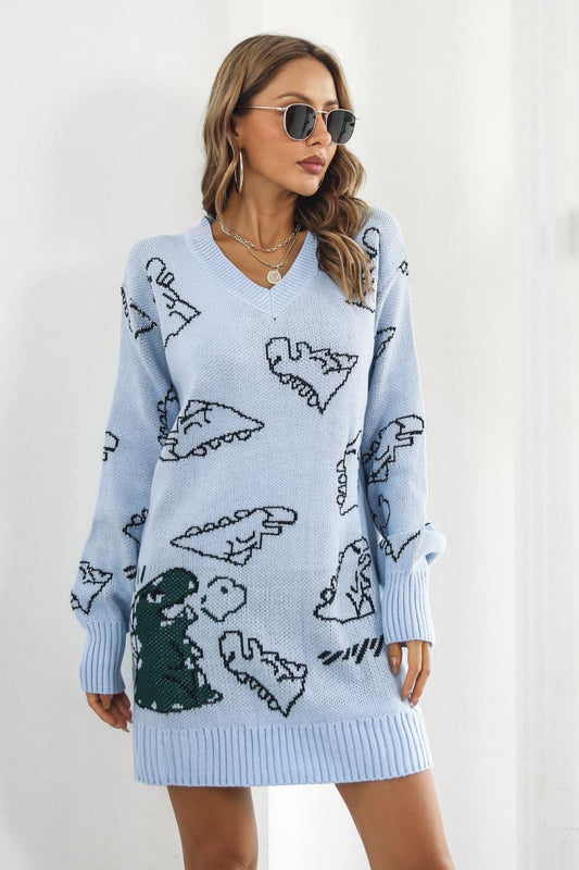 Dinosaur Sweater Dress