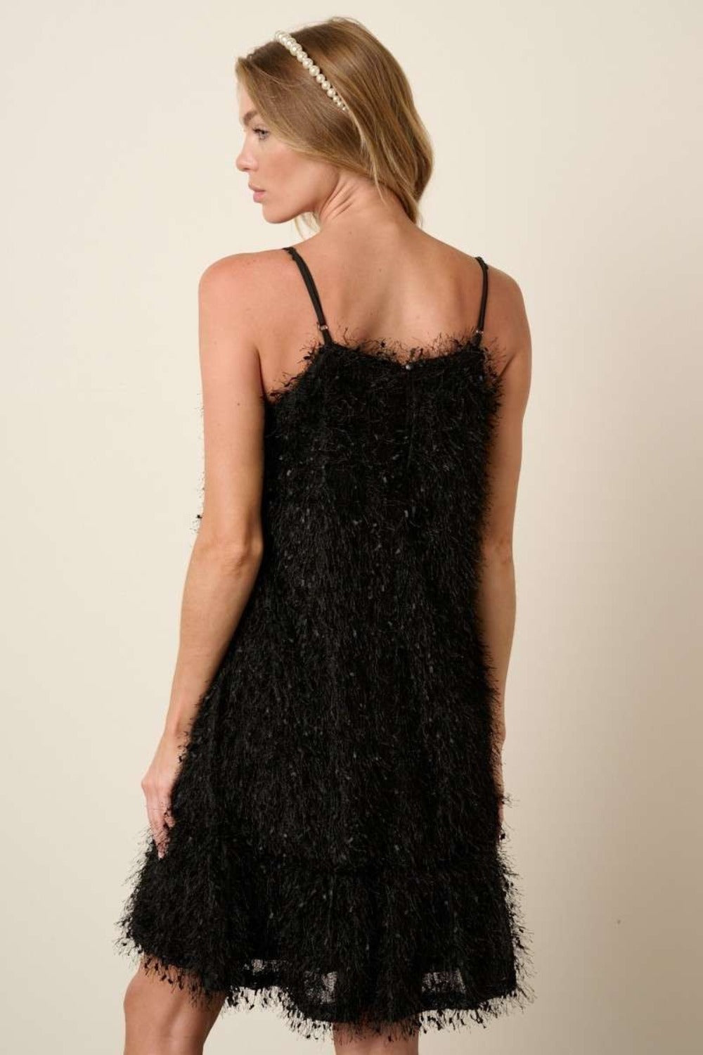 Feather Mini Cami Dress