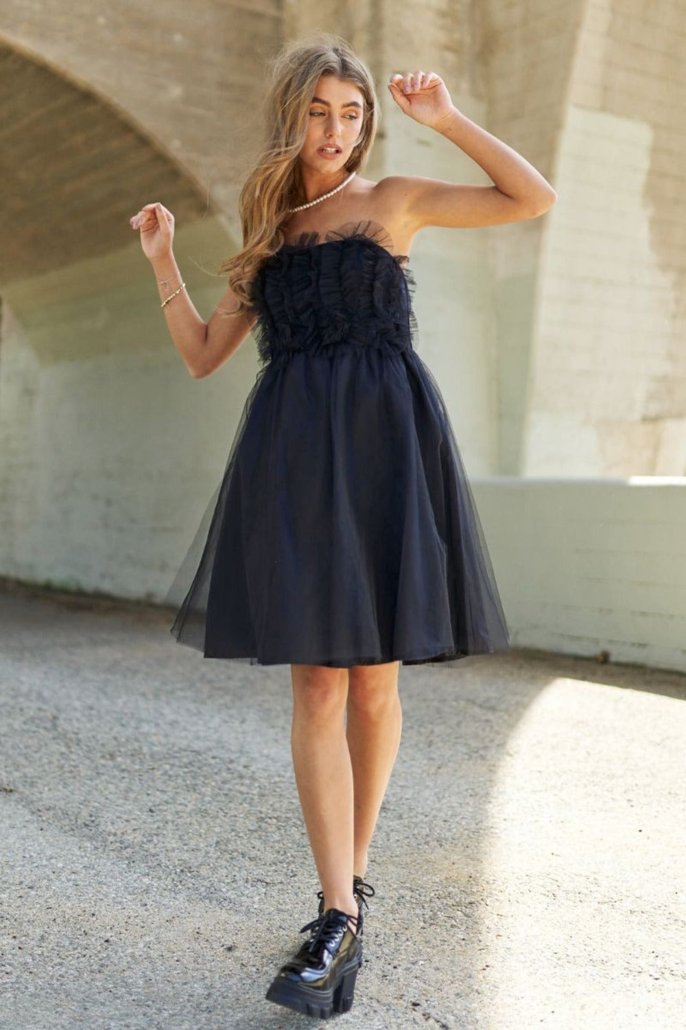 Ruffle Swing Dress