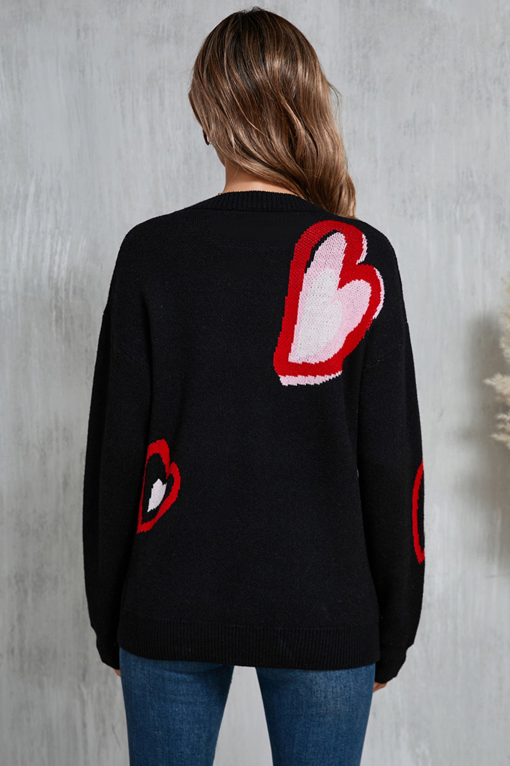 Heart Long Sleeve Sweater