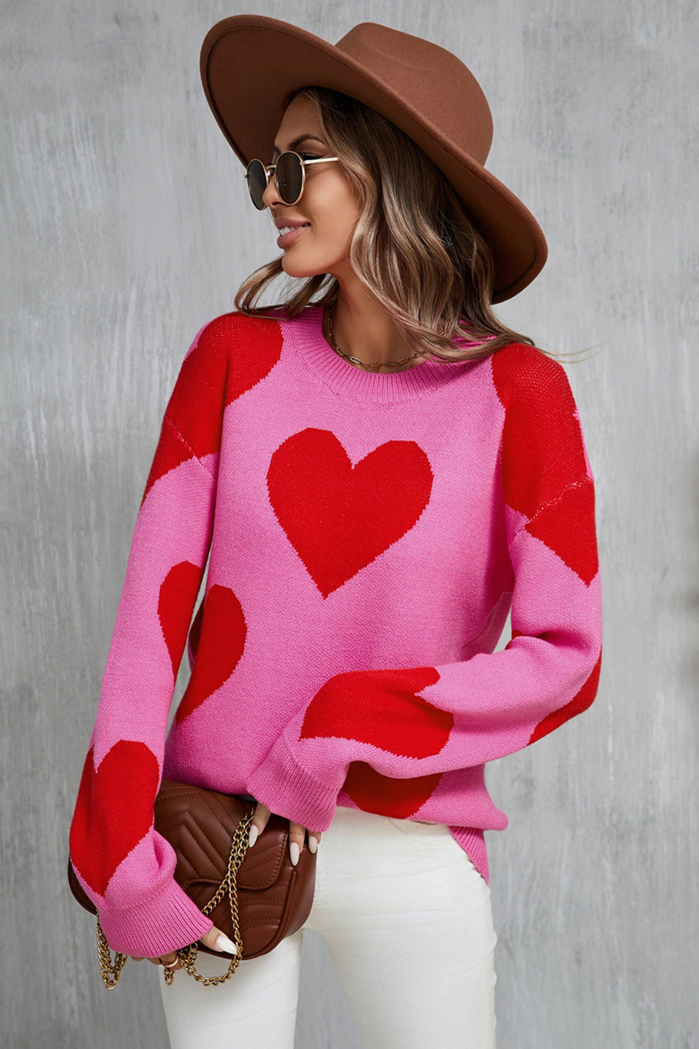 Heart Long Sleeve Sweater