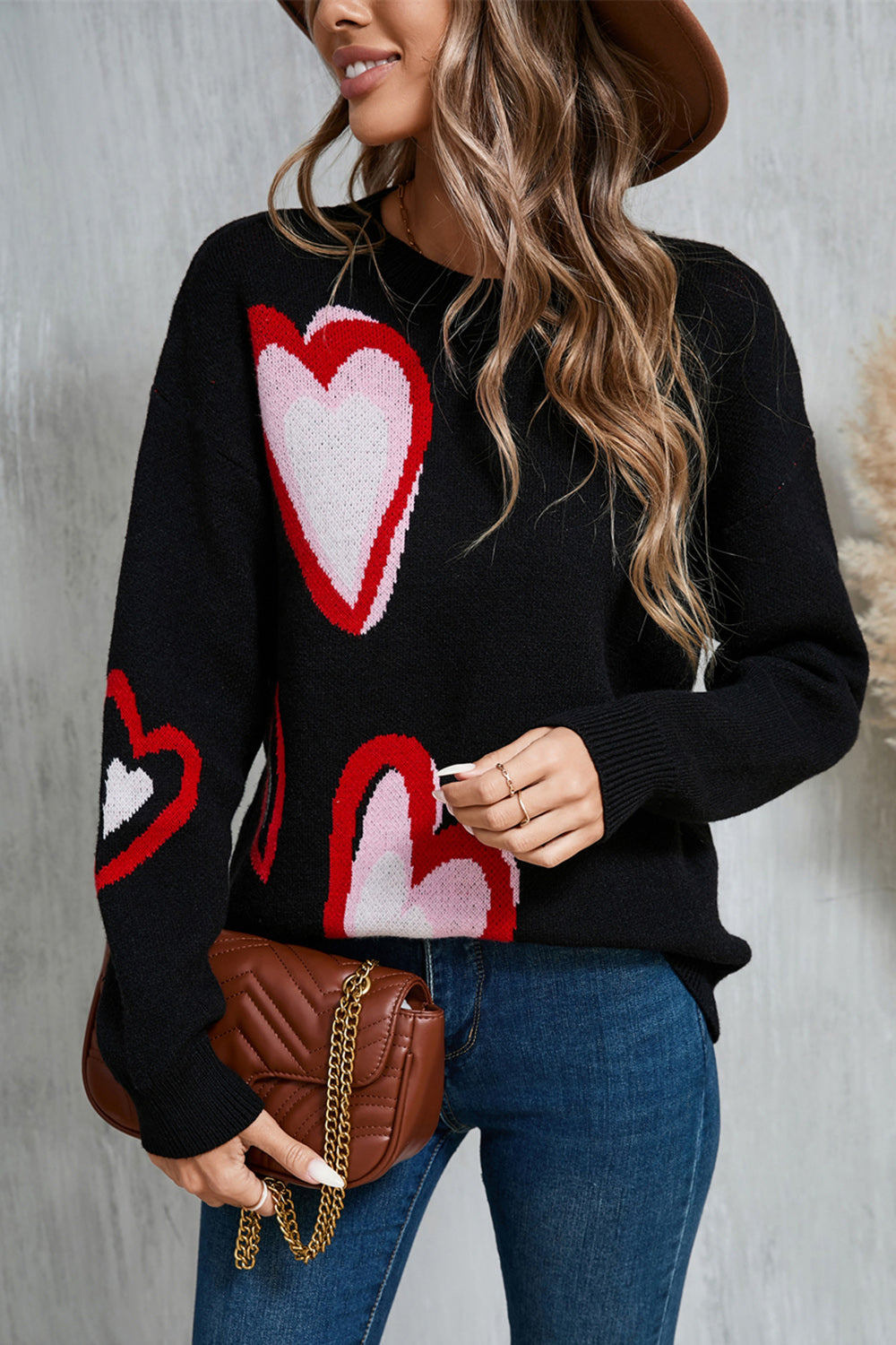 Heart Long Sleeve Sweater