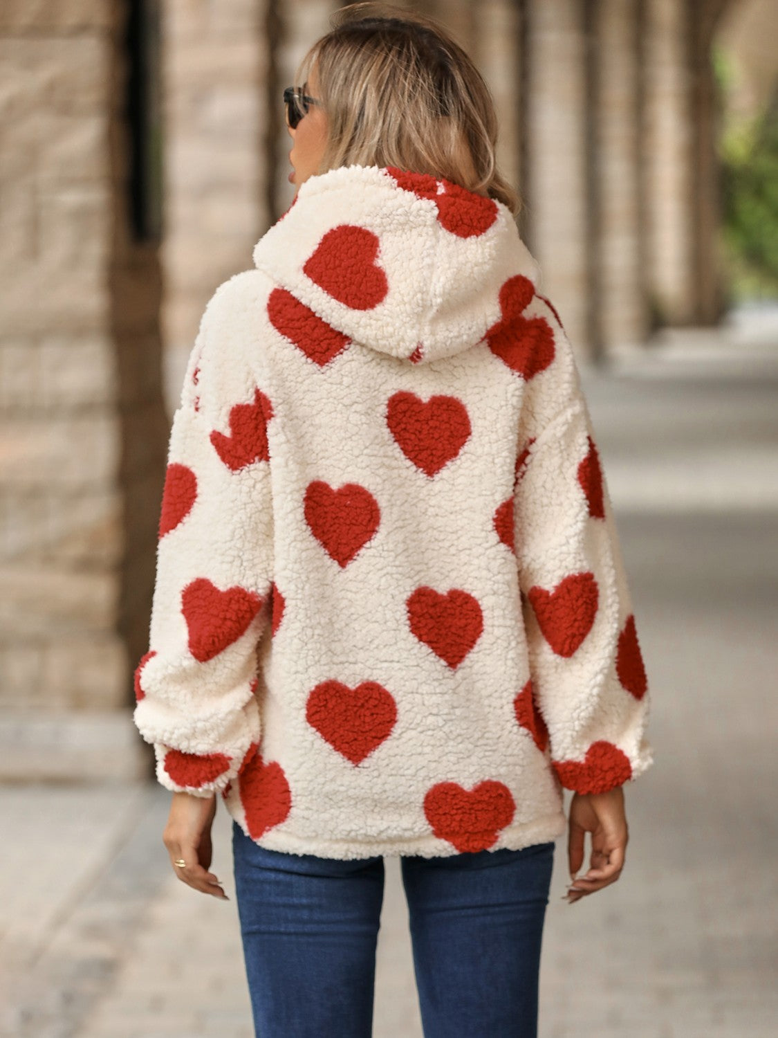 Fuzzy Heart Hoodie