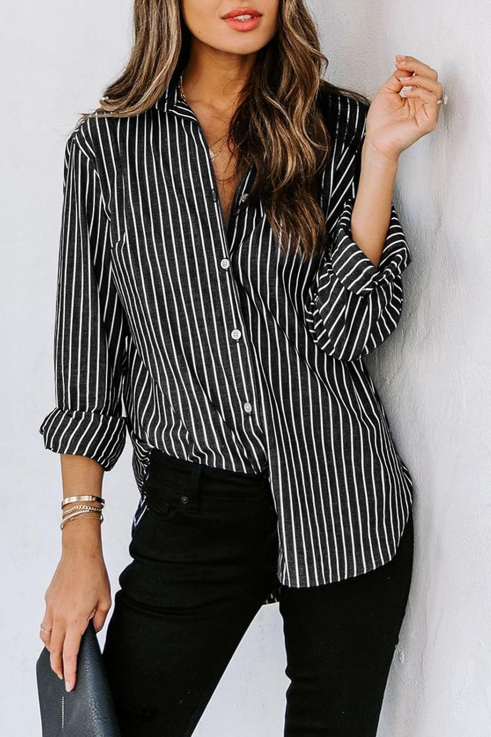 Striped Button Up