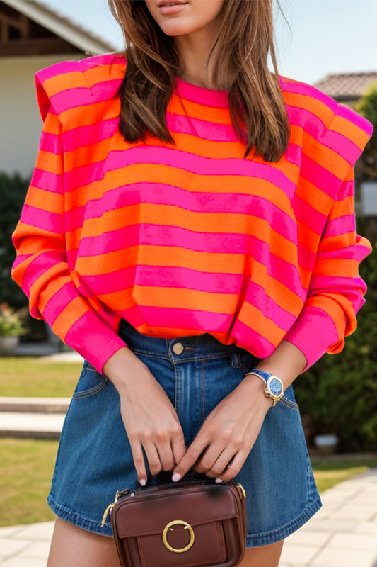 Striped Knit Top