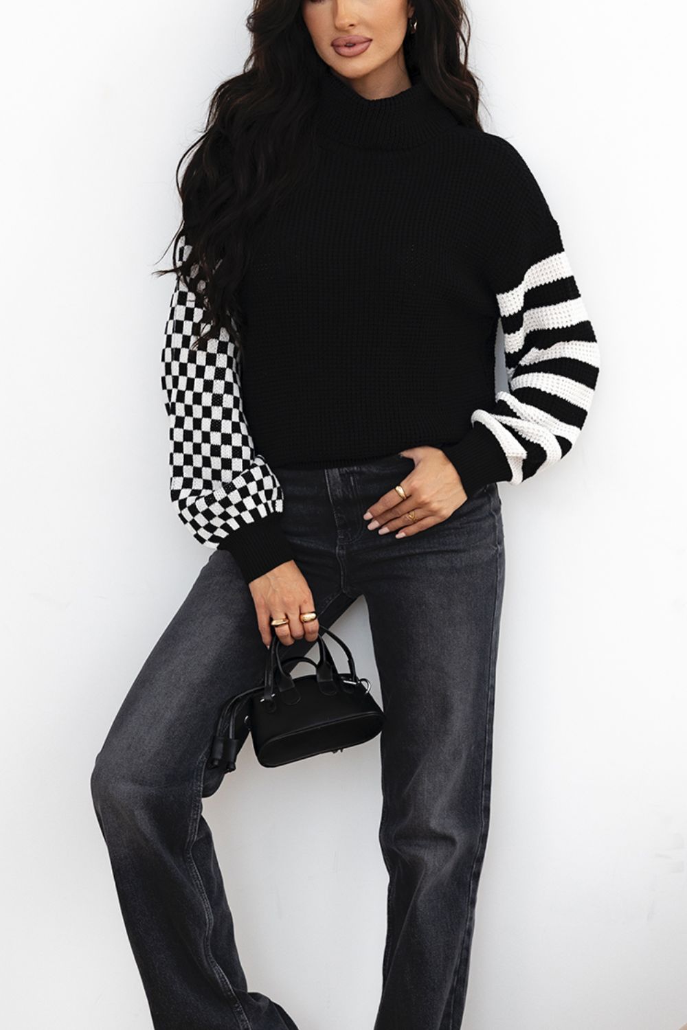 Striped & Checkered Sweater