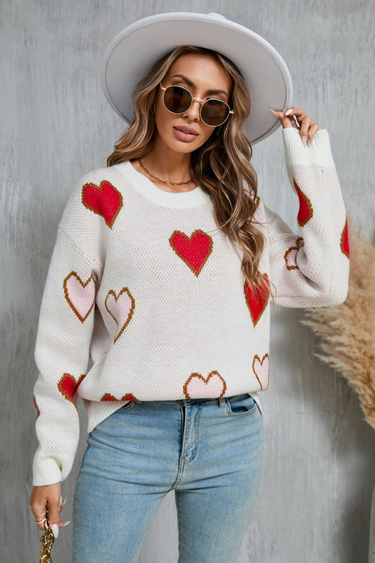 Heart Long Sleeve Sweater