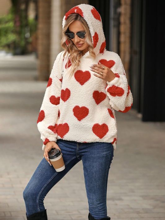 Fuzzy Heart Hoodie