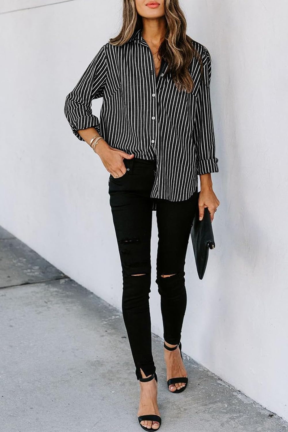 Striped Button Up