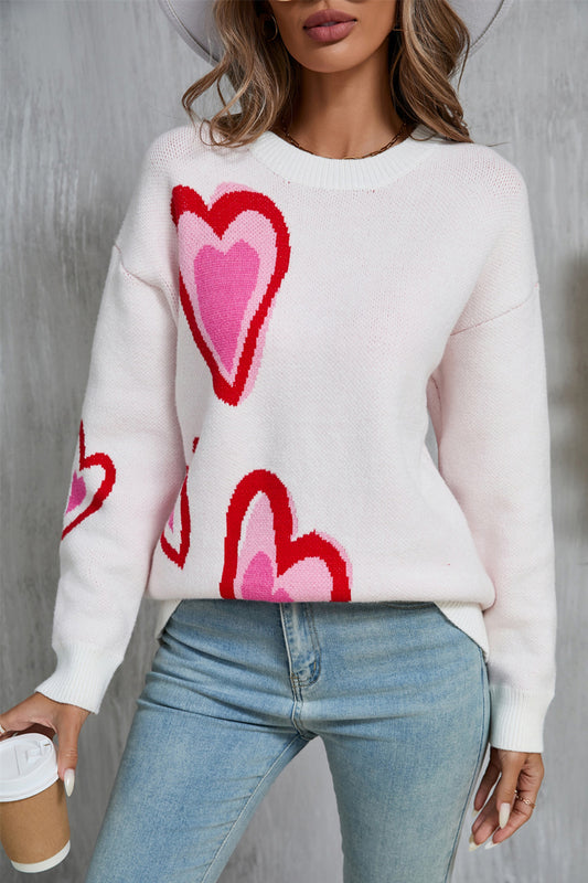 Heart Long Sleeve Sweater