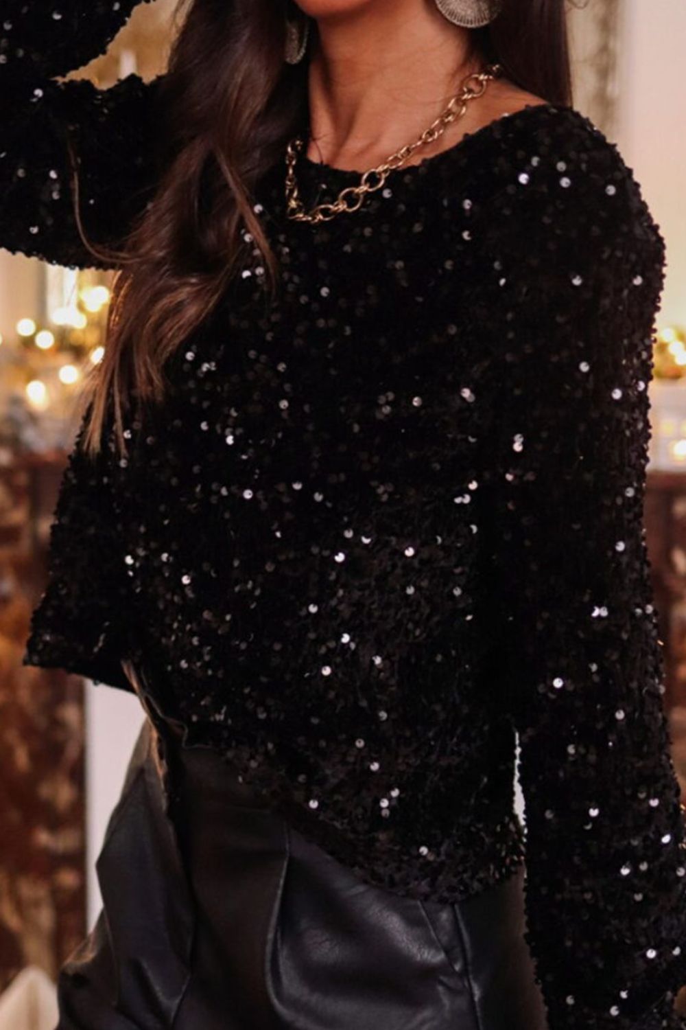 Sequin Blouse