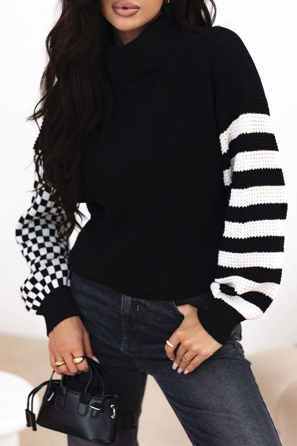 Striped & Checkered Sweater