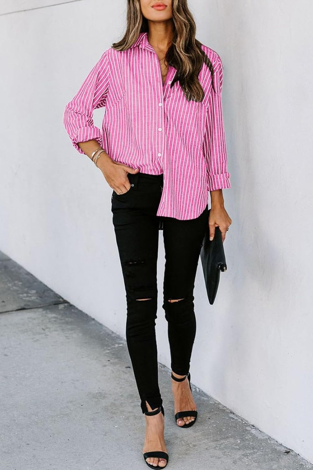 Striped Button Up