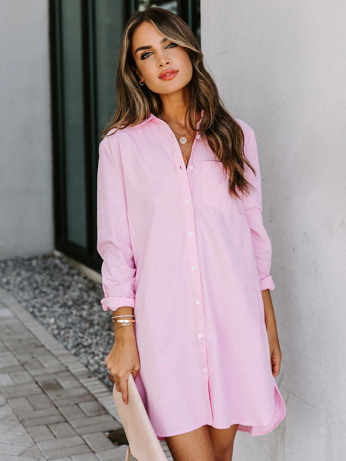 Button Up Shirt Dress